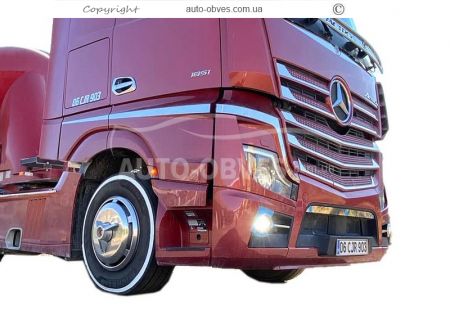 Накладки на фари смужки Mercedes Actros MP4, MP5 фото 8