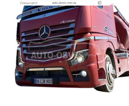 Накладки на фари смужки Mercedes Actros MP4, MP5 фото 6