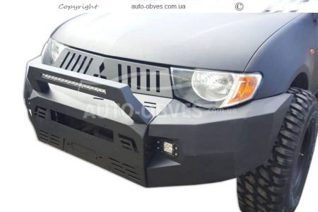 Front power bumper for Mitsubishi L200 2006-2014 photo 0