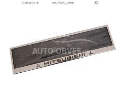 License plate frame for Mitsubishi - 1 pc фото 0