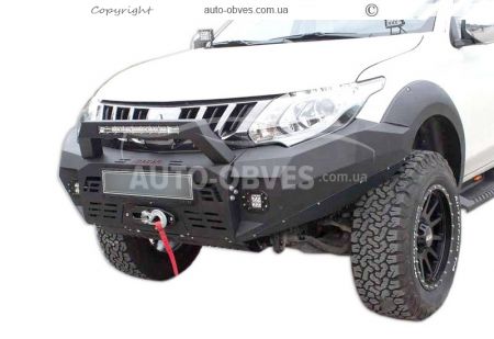 Front power bumper for Mitsubishi L200 2015-2018 фото 0