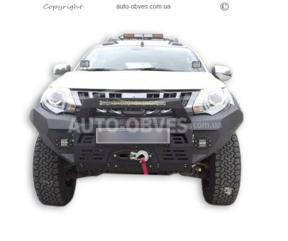 Front power bumper for Mitsubishi L200 2015-2018 фото 1
