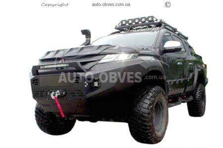 Front power bumper for Mitsubishi L200 2019-2024 фото 1