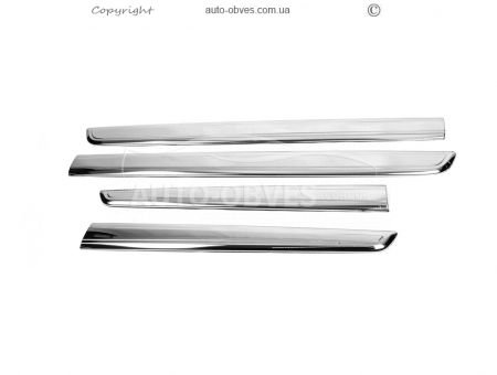 Pads for door moldings Opel Combo 4 pcs, stainless steel фото 1