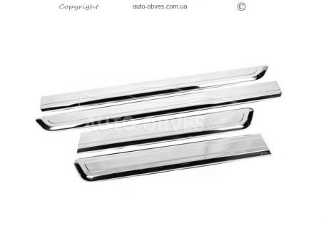 Linings for door moldings Citroen Nemo, Peugeot Bipper stainless steel фото 1