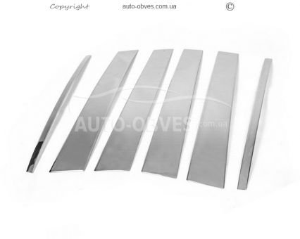Land Rover Discovery 4 door pillar moldings stainless steel 6 elements фото 0