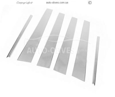 Pads for door pillar moldings Mercedes E class w210 stainless steel фото 1