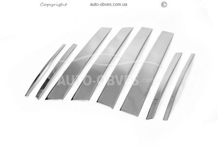 Cover moldings door pillars Toyota Rav4 2013-2019 stainless steel фото 1