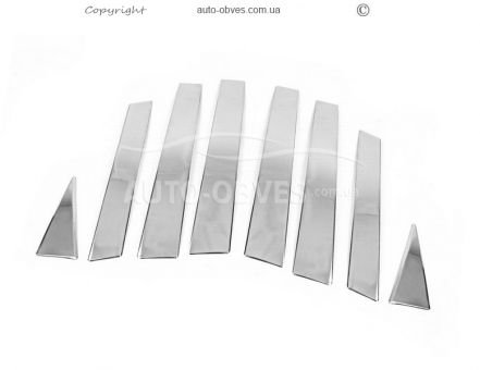 Pads for moldings door pillars Honda CRV 2007-2012 stainless steel фото 0