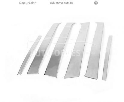 Pads for door pillar moldings Sandero 2007-2013 stainless steel фото 0