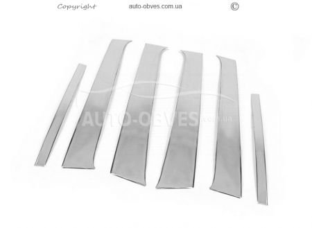 Pads for door pillar moldings Sandero 2007-2013 stainless steel фото 1