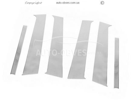Pads for door pillar moldings Renault Sandero 2013-2019 stainless steel фото 1