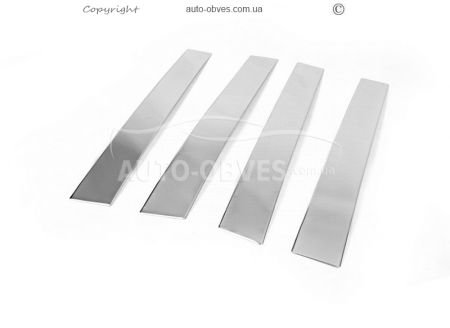 Pads for door pillar moldings Ford Focus II 2005-2008 stainless steel фото 1
