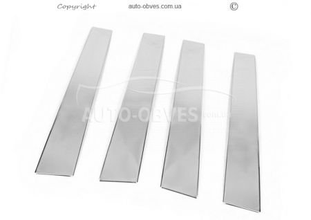Pads for door pillar moldings Ford Focus II 2008-2011 stainless steel фото 0