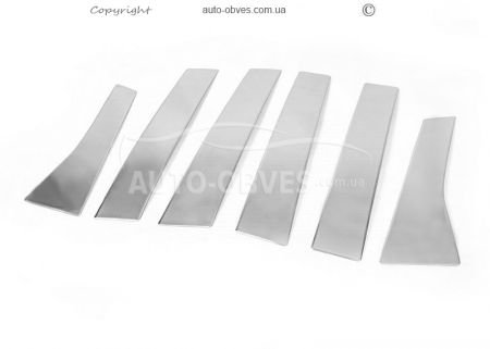 Cover moldings door pillars Ford Kuga 2013-2020 stainless steel фото 0