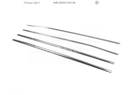 External edging of glass Toyota Auris stainless steel 4 pcs фото 2