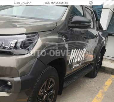 Молдинг на верх двері Toyota Hilux 2015-… - тип: 4 шт abs фото 2