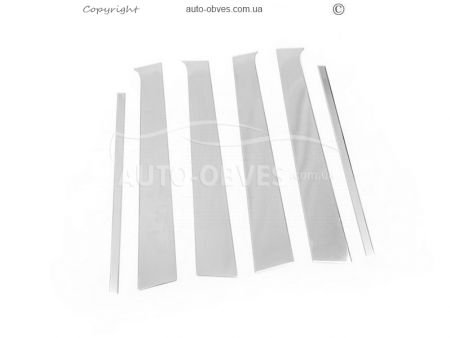 Cover moldings door pillars Volkswagen Amarok stainless steel фото 1