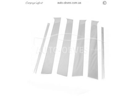 Cover moldings door pillars Volkswagen Amarok stainless steel фото 0