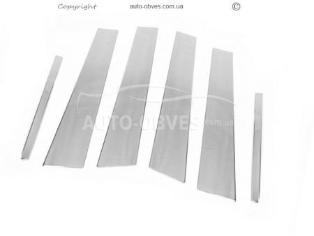 Pads for door pillar moldings Mercedes E class w212 stainless steel фото 1