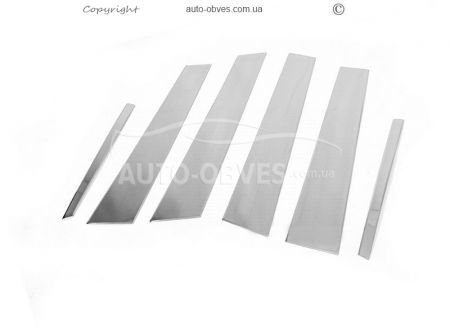 Pads for door pillar moldings Mercedes E class w212 stainless steel фото 0