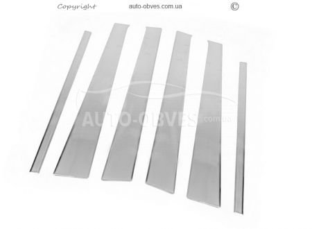 Pads for door pillar moldings Mercedes ML w163 stainless steel фото 0