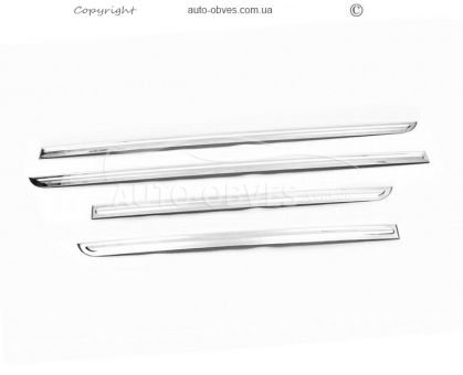 Covers for door moldings Chevrolet Trax 2012-... - type: 4 pieces of plastic фото 1