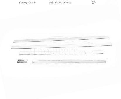 Накладки на дверні молдинги Porsche Cayenne 2010-2018 - тип: 4 шт пластик фото 0