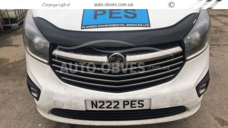 Дефлектор капота мухобойка Opel Vivaro 2015-2019 - тип: турция фото 2