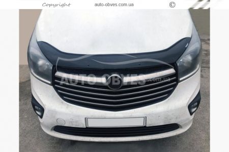 Дефлектор капота мухобойка Opel Vivaro 2015-2019 - тип: турция фото 3