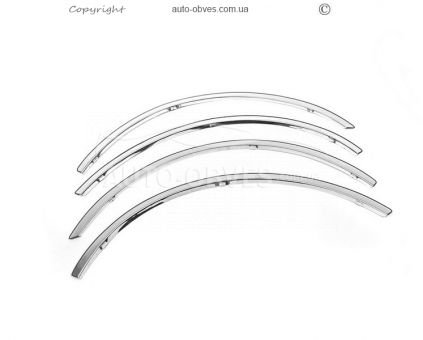 Overlays for arches Nissan Tiida 2007-2011 - type: stainless steel фото 1