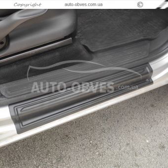 Door sill plates VW Amarok - type: plastic фото 1