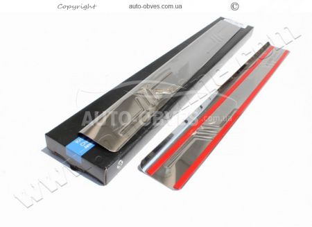 Chrome plated door sills Citroen Jumpy, Fiat Scudo stainless steel on metal фото 1