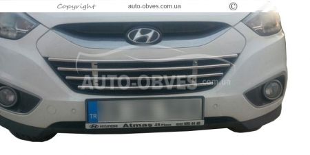 Hyundai ix35 bumper grille фото 1