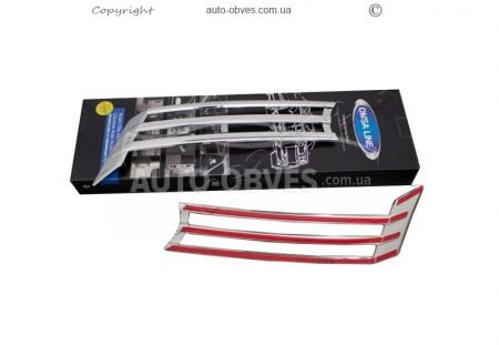 Pads on the grille VW Caddy 2010-2015 фото 2