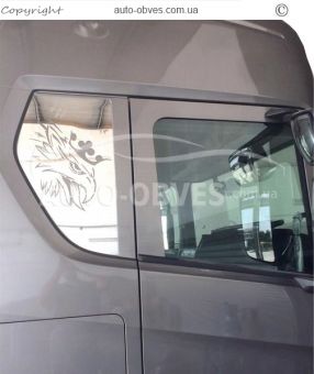 Хром накладки на боковое стекло Scania P euro 6 фото 2