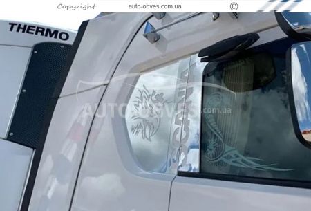 Chrome lining on the Scania P side window euro 6 фото 1
