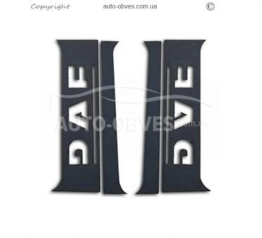 Black door pillar trims DAF XF euro 5 фото 0