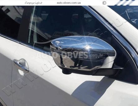 Covers for mirrors Nissan X-Trail 2017-2021 фото 2