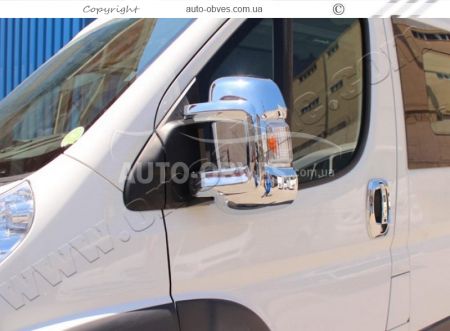 Tuning mirrors Peugeot Boxer, abs plastic lining, 2 pcs фото 3