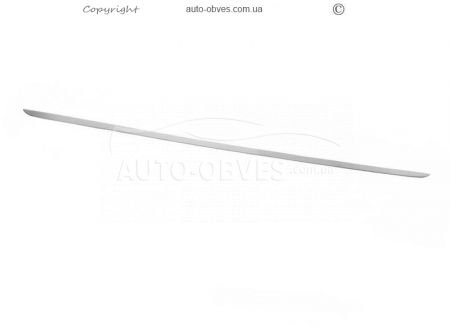Накладка на кромку заднього скла Opel Combo - тип: нержавійка фото 0