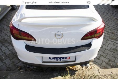 Накладка на задній бампер Opel Astra J 2010-… SD, abs фото 4