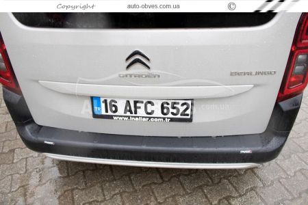 Накладка на задний бампер Peugeot Partner, Rifter 2019-… фото 4