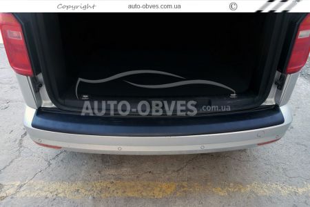 Накладка на задний бампер Volkswagen Caddy 2015-2020 фото 4