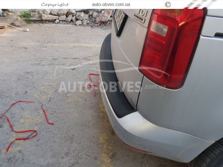 Накладка на задний бампер Volkswagen Caddy 2015-2020 фото 3