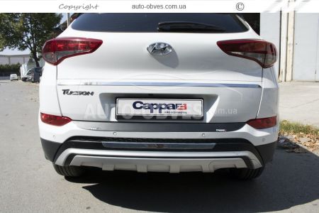 Накладка на задній бампер Hyundai Tucson TL 2015-2019 фото 4