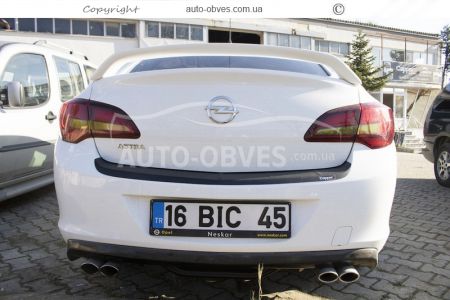 Накладка на задній бампер Opel Astra J 2010-… SD, abs фото 6