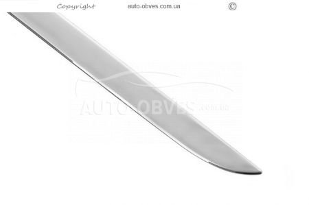 Lining the lower edge of the trunk lid Citroen C4 stainless steel фото 2