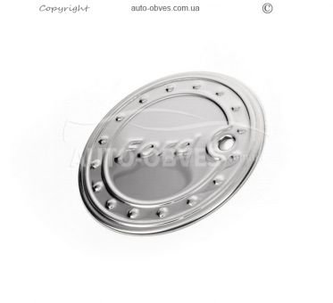 Cover plate for Ford Fiesta tank hatch stainless steel фото 1