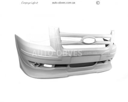 Cover on the front bumper of Ford Transit 2006-2014 - type: with grille фото 1